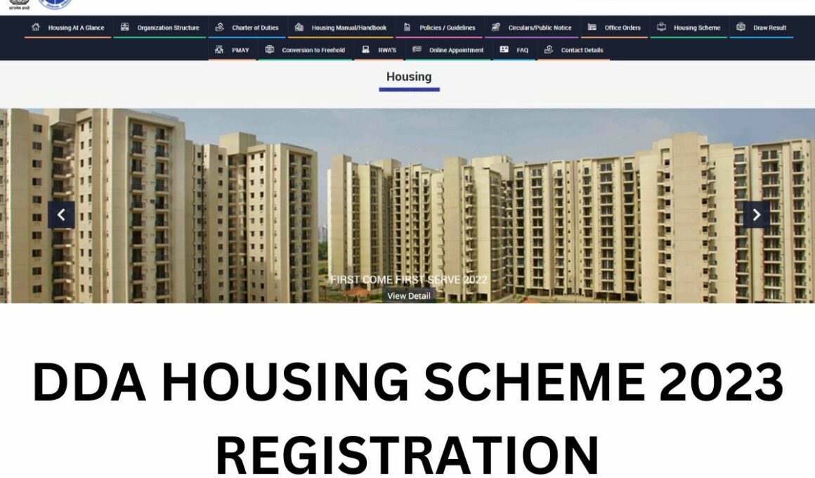 DDA Housing Scheme 2023 - REGISTRATION